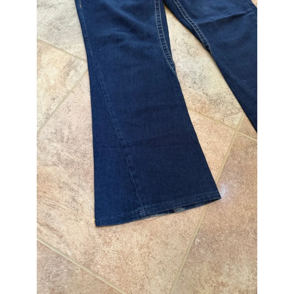 Men's Vintage Y2K True Religion-Made In USA-Orange Big T Jeans Row 36 Seat 34